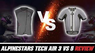 Alpinestars Tech-Air 3 vs Tech-Air 5 Review at SpeedAddicts.com