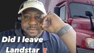 Why did I leave Landstar !! #landstar #truck #truckdriver #trucking