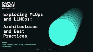 Exploring MLOps and LLMOps: Architectures and Best Practices