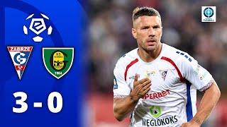 Podolski als Matchwinner! Doppelpack bei Heimsieg | Gornik Zabrze - GKS Katowice