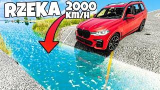 ️ SAMOCHODY KONTRA RZEKA 2000KM/H | BeamNG Drive |