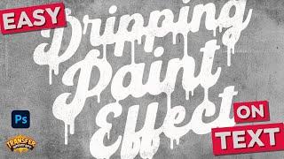 Easy Dripping Paint Effect on Text & Logos with Photoshop | Art for DTF