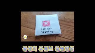 동생의 유튜브 응원 영상
