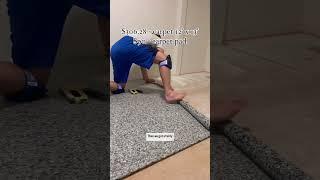 How much  a DIY carpet installation cost us! #diyhomeimprovement #carpetinstallation