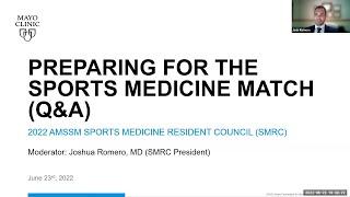 Preparing for the Sports Medicine Match | AMSSM SMRC Webinar