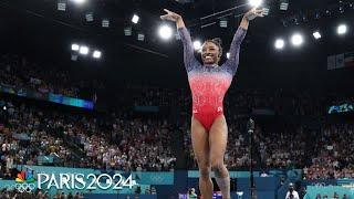 Simone Biles closes her Paris Olympics with a strong silver on floor | Paris Olympics | NBC Sports