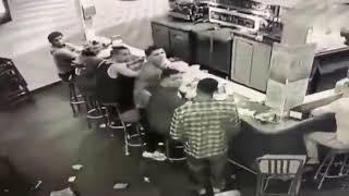 CCTV FOOTAGE OF BROTHER NATURE JUMPED AT PIZZA STORE!! #Brothernature