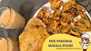 Mix Pakora & Masala Poori