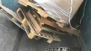 Marathon RJ-575 Pre-Crusher Crushing Mixed Waste