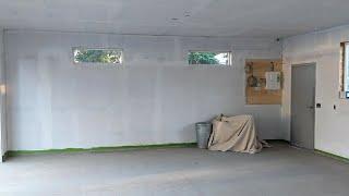 Insulation, Interior Walls & Painting | How to paint OSB Walls | Garage Build Series Part 6