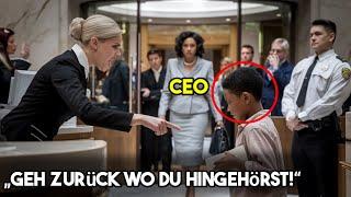 Bankangestellte demütigen schwarzen Jungen! Ohne zu wissen, dass seine Mutter die Bank besitzt!