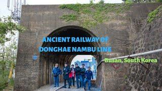 ANCIENT RAILWAY OF DONGHAE NAMBU LINE at Dalmaji, Busan, South Korea