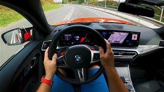 New BMW M2 2024 - POV Test Drive (Binaural audio)