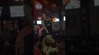 Ally Hardesty Riding The Bull @ Saddle Ranch #Shorts #FirstShortsVideo