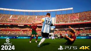 eFootball 2024 - Argentina vs Portugal - gameplay ps5 4K español latino