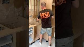 Fitting kitchen base units #carpentry #diy #woodwork