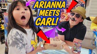 ARI MEETS CARL FOR THE 1ST TIME! She Buys Her First Pokemon Cards! SHOCK ENDING!