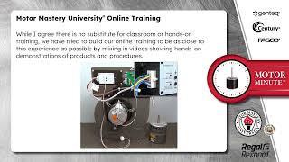 Motor Minute™ Technical Tip: Motor Mastery University® Online Training
