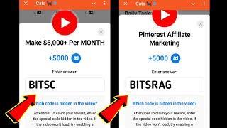 Make $5,000 Per MONTH | Pinterest Affiliate Marketing | 24-25 December Cats All Video Codes Today