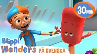 Blippi Svenska | Äventyr i glassbilen | pedagogiska videor för barn