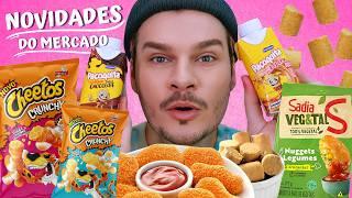 PROVANDO LANÇAMENTOS DE MERCADO/ NOVOS CHEETOS CRUNCHY, NUGGETS DE LEGUMES, BEBIDA DE PAÇOQUITA