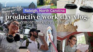 PRODUCTIVE VLOG: Work from home + Downtown Raleigh, NC | Day in My Life