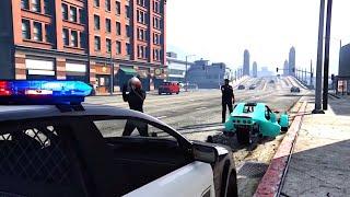 Pretending to be a Cop in FREEMODE on GTA V Online - SOCIAL EXPERIMENT