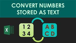 How to Convert Numbers stored as text to Numbers (blink of an eye)