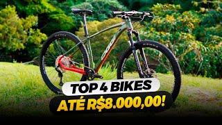 TOP BIKES ATÉ R$8.000,00 -  AS MELHORES OPÇÕES DE BICICLETAS INTERMEDIÁRIAS PARA COMPRAR EM 2024!