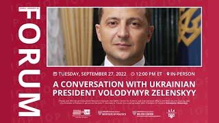 A Conversation with Ukrainian President Volodymyr Zelenskyy