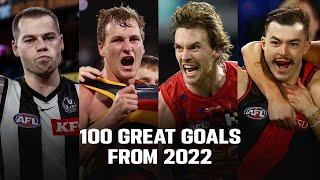 The TOP 100 AFL Goals of 2022