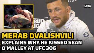 Merab Dvalishvili Explains Why He Kissed Sean O’Malley at UFC 306 | MMA Fighting