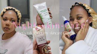 Affordable Night Skincare Routine| Pregnancy ruined my skin | Tshepang_M | South African YouTuber