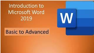 Introduction to Microsoft Word 2019 | Microsoft Word Tutorial | Complete Series