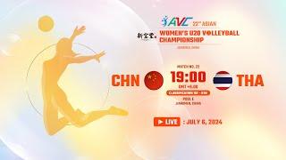 [ LIVE ]  CHINA VS THAILAND : 22nd Asian Women's U20 Volleyball Championship