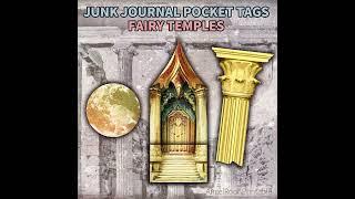 Junk Journal Pocket Tags Idea - Fairy Temples - AngelRoonPrintable@Etsy #ephemera #house