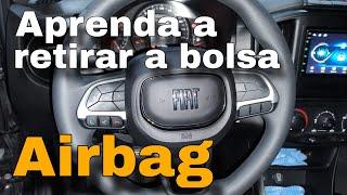 Nova Fiat Strada/Argo/Cronos - Retirando a bolsa de Airbag do Volante.