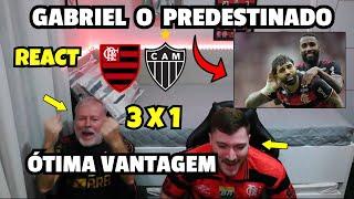 REACT FLAMENGO 3 X 1 ATLÉTICO MG MELHORES MOMENTOS - GABRIEL O PREDESTINADO!