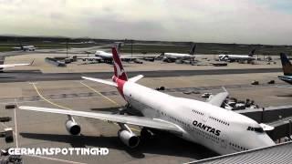 Frankfurt | Qantas 747 ground handling timelapse