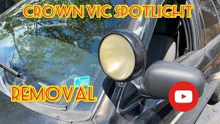 Crown Victoria Spotlight removal