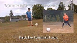 Gramy w piłkę nożną z dwoma chłopców.