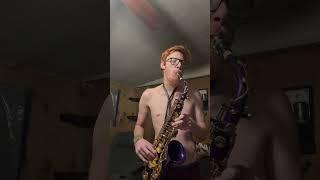 Rudolph the red nose reindeer on alto sax #altosax #music #shorts 5 weeks away