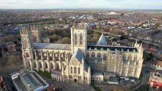 York Minster / York / Yorkshire / UK / Drone