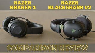 Razer Kraken X vs Razer Blackshark V2 Wired Gaming Headset Comparison Review