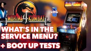 Mortal Kombat 4 Arcade Boot Sequence & Tour of Service Menus