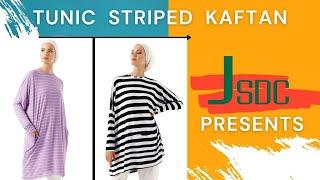 JSDC Women Striped Printed Tunic Top Kaftan (Actual Product View)