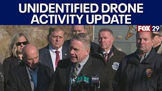 Officials give update on unidentified drone activity in New Jersey