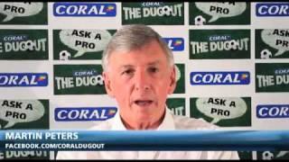 Holding the World Cup Trophy -- Martin Peters on Ask a Pro at the Coral Dugout