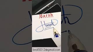  Harsh Signature Style  #brollart #calligraphy