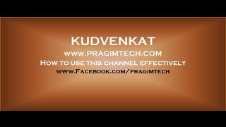 Kudvenkat - How to use this channel effectively